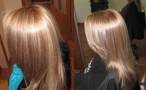 Как происходит брондирование темных волос