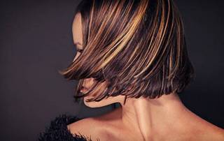 мелирование темных волос фото