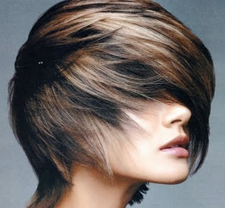 Мелирование на темные волосы