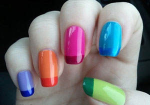 Как выглядят короткие ногти разных цветов