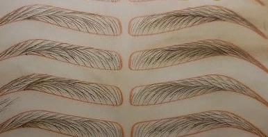 фото техник микроблейдинга бровей