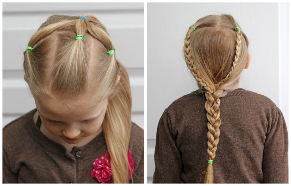 красивая прическа в школу фото