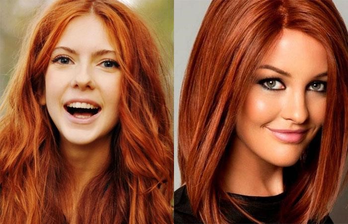 Лучшие оттенки волос для девушек с карими глазами медные волосы карие глаза