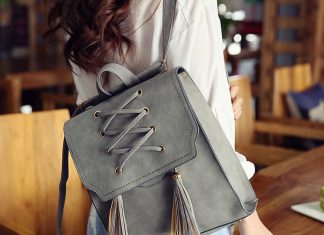 Женские замшевые рюкзаки