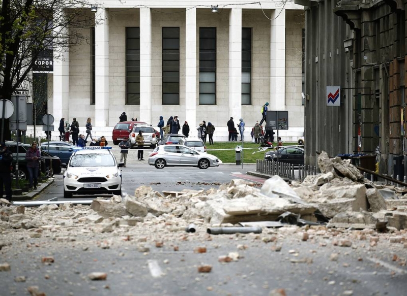 Сильнейшее за последние 140 лет землетрясение потрясло хорватский Загреб

