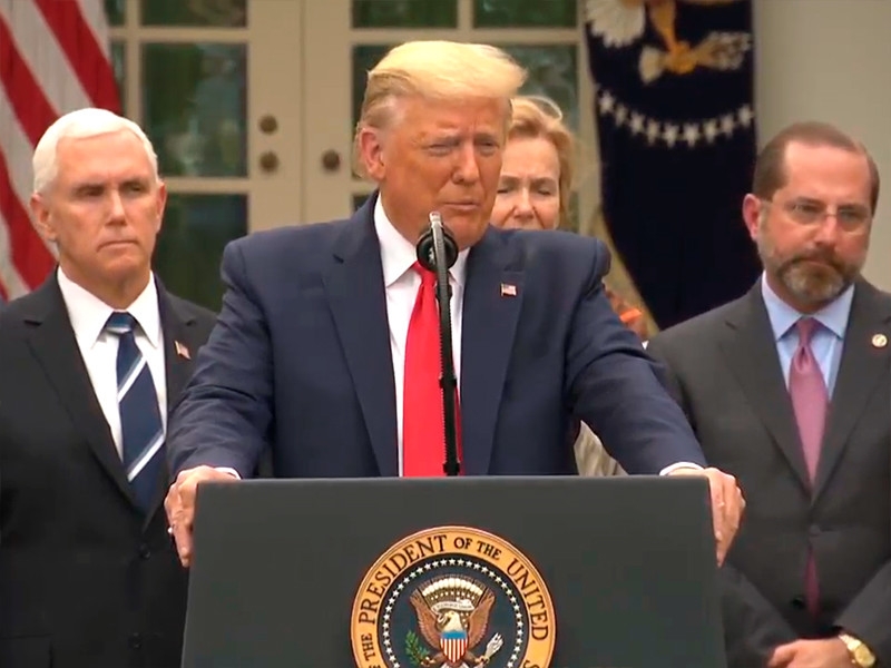 Трамп объявил в США режим чрезвычайной ситуации из-за коронавируса
