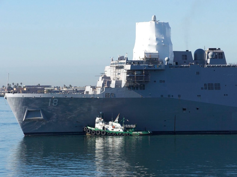 Эсминец USS Kidd срочно зашел на базу в Сан-Диего из-за вспышки COVID-19