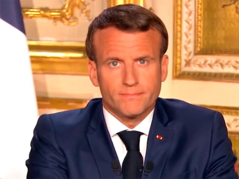 Макрон: режим самоизоляции во Франции продлевается до 11 мая, границы останутся закрытыми