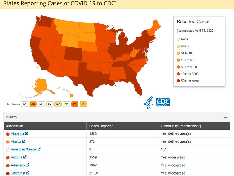 Пик вспышки коронавируса в США спрогнозировали на эту неделю