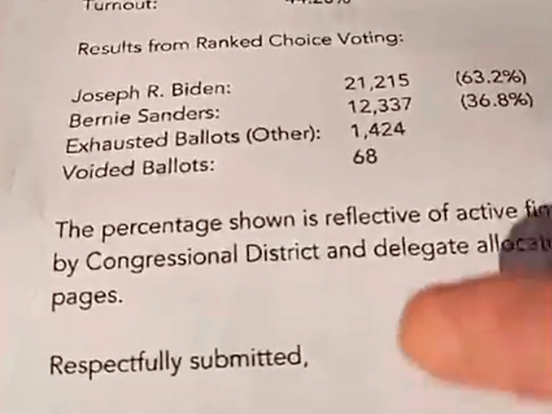 Байден победил на первичных выборах на Гавайях