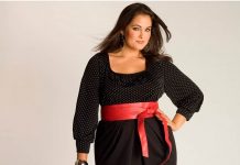 Модная одежда для пышных дам