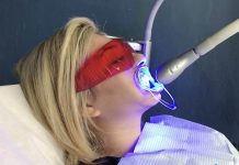 Отбеливание зубов лазером