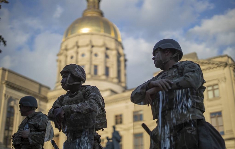 Губернатор Джорджии из-за протестов повторно задействовал Нацгвардию в Атланте

