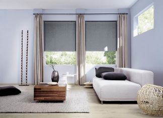 Жалюзи и рулонные шторы в дизайне интерьера