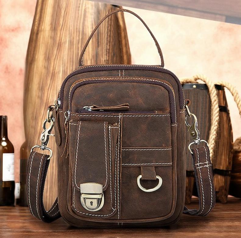 Мужские кожаные барсетки - представительность и элегантность