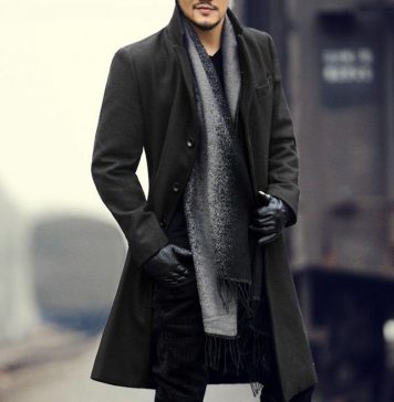 Стильное мужское пальто