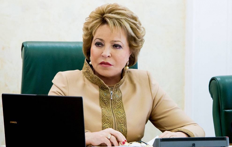 Матвиенко сообщила, что ее пенсия составляет 25 тыс. рублей


