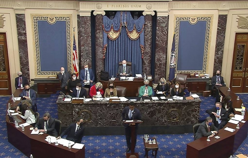 Сенат Конгресса США оправдал Трампа в рамках процедуры импичмента