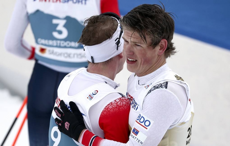 Российская команда подала протест на действия норвежского лыжника Клебо на финише марафона