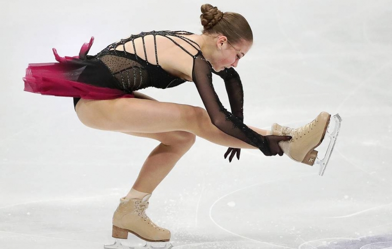 Трусова исполнила три четверных прыжка из пяти в произвольной программе на чемпионате мира