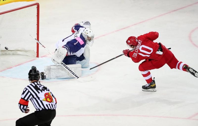 Сборная России разгромила команду Великобритании в матче чемпионата мира по хоккею

