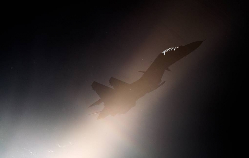 В Крыму два летчика катапультировались из стоящего на земле Су-30СМ

