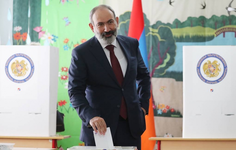 ЦИК: партия Пашиняна лидирует на выборах в Армении с 59,49% голосов