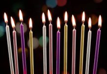 Свечи на торт: разновидности