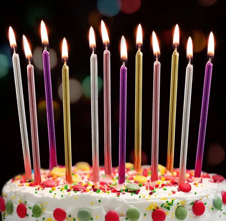 Свечи на торт: разновидности