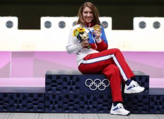 Россиянка Бацарашкина завоевала золото Олимпиады в стрельбе из пистолета с 25 метров