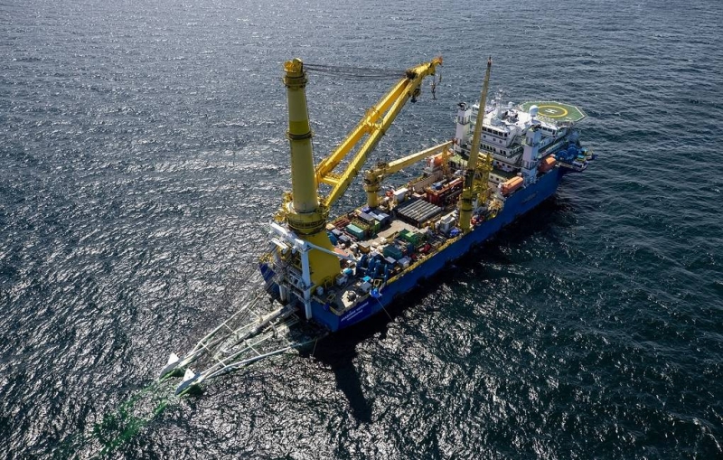 Bloomberg: завершение укладки "Северного потока - 2" в водах ФРГ намечено на 12 сентября