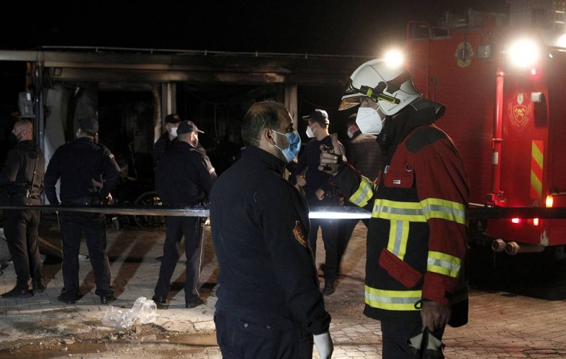 При пожаре в ковид-больнице в Северной Македонии погибли 10 человек

