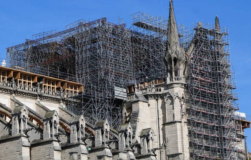 Работы по укреплению конструкции собора Нотр-Дам завершены