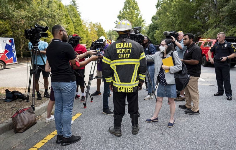В штате Джорджия в результате взрыва частично обрушился жилой дом

