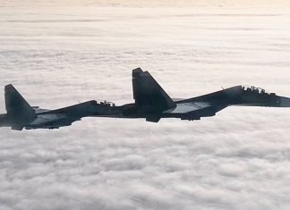 Белорусские и российские Су-30СМ провели первое в году совместное патрулирование границ