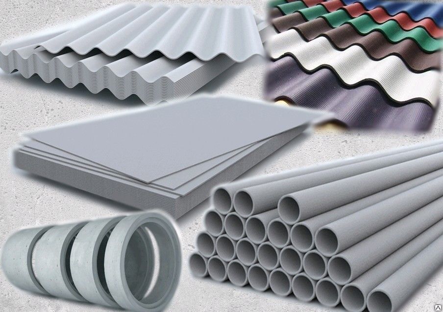 Асбестоцементные материалы: разновидности