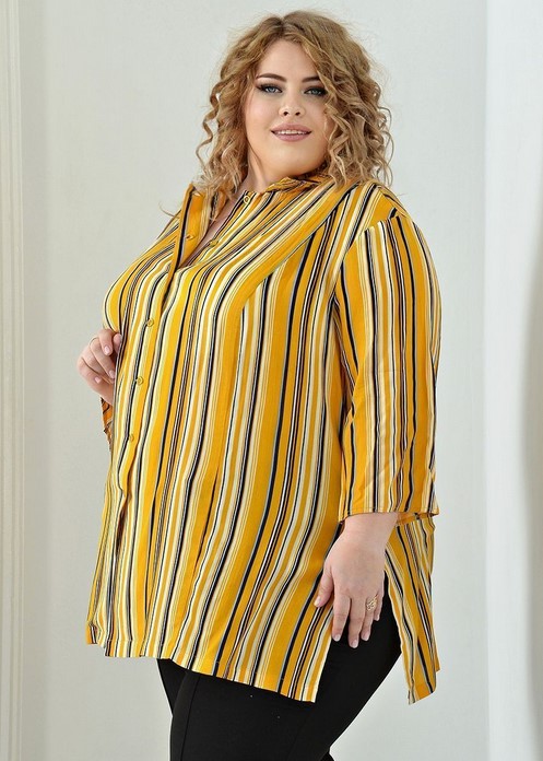 Как выбрать стильную блузку для полных дам