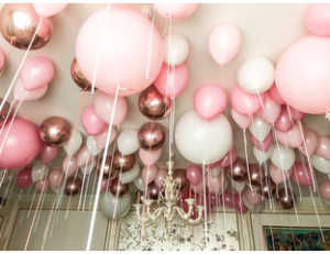 Шары под потолок - как отличное украшение помещения на любой праздник