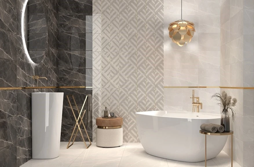 Глянцевая плитка в интерьере: все «за» и «против»