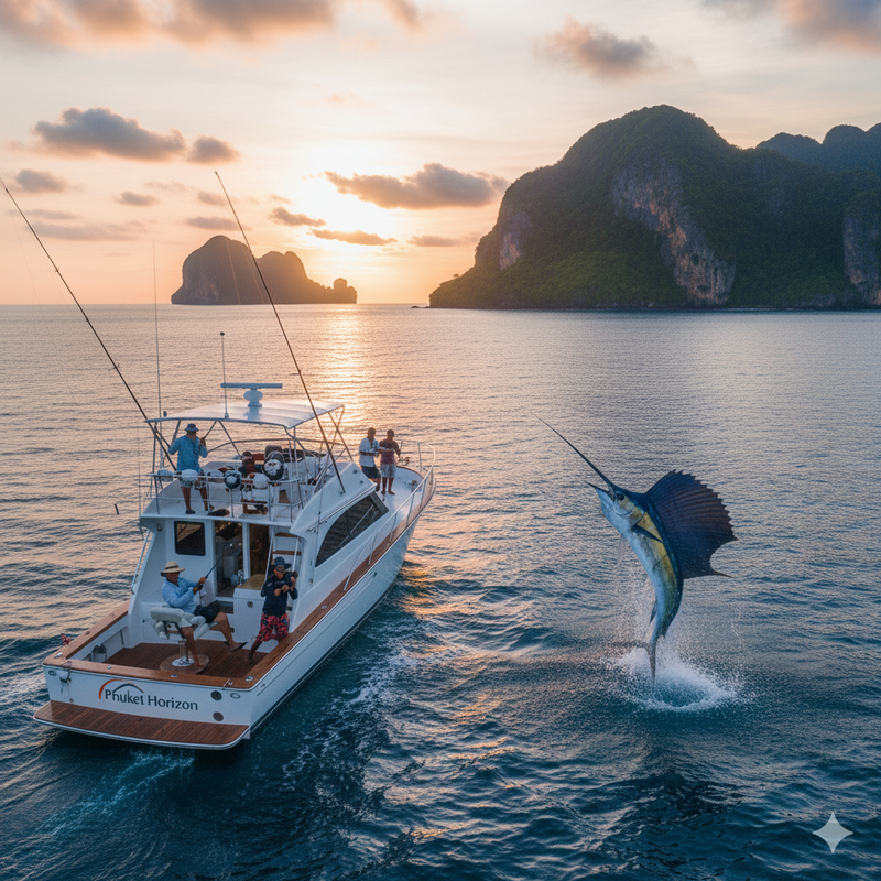 Морская рыбалка на Пхукете: идеальный трофей для каждого.