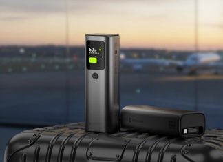 Портативный аккумулятор с выдвижным кабелем, дисплеем, на 165 Вт и 20 000 мАч за 50 долларов. Представлен Sharge Super Energy Bar