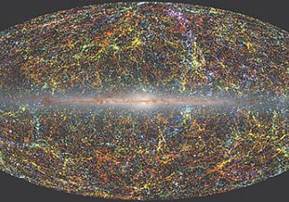 1. Обнаружена межгалактическая суперструктура диаметром более миллиарда световых лет