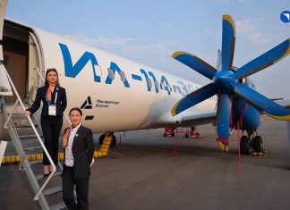 Ил-114-300 совершил первый зарубежный демонстрационный полет