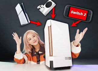 Китайская энтузиастка создала консоль, объединяющую в общем корпусе PS5, Xbox Series X и Nintendo Switch 2