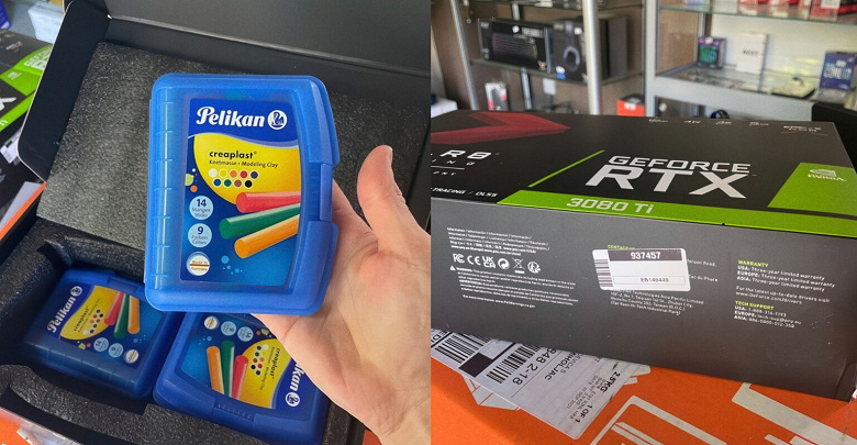 Пользователь заказал GeForce RTX 3080 Ti за 1300 евро, а получил пластилин: он уже 4 года безуспешно судится с немецким магазином