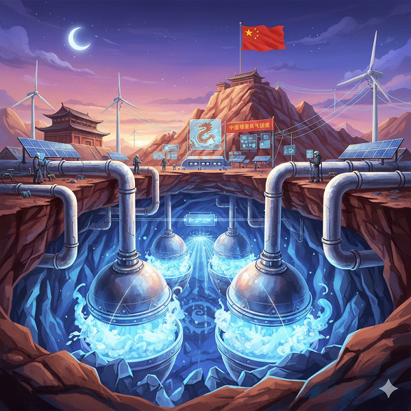 В Китае запустили крупнейшее в мире хранилище энергии на сжатом воздухе