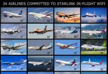 34 авиакомпании уже подключили Starlink — 21 из них за последние 3 месяца