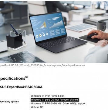 Это более «чистая» версия Windows? Asus начала устанавливать на свои ноутбуки некую Windows 11 Pure