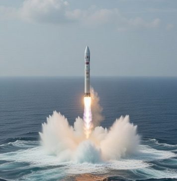 Китай впервые поднял первую ступень ракеты Long March 10 из акватории моря