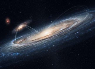 Один мощный толчок: как карликовая галактика изменила структуру Млечного Пути
